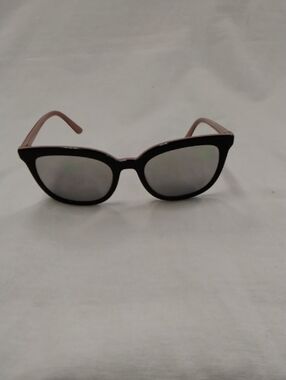 Prada Black Frame Sunglasses with Pink Temples